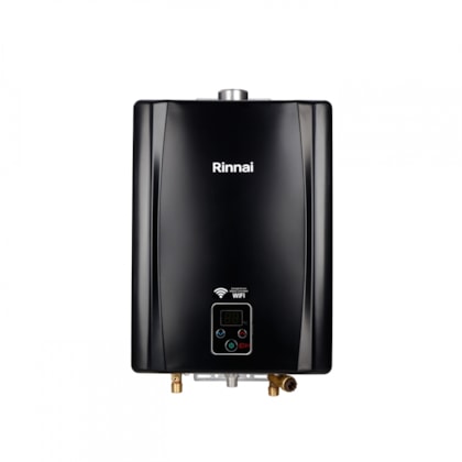 Aquecedor A Gás Digital 21l E21 Black Glp Rinnai