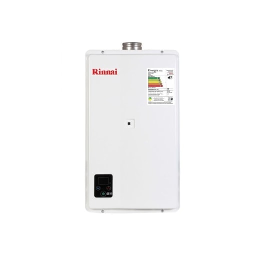 Aquecedor A Gás Digital 32,5l Glp E33 1 Feh Branco Rinnai - Imagem principal - 43aa252e-a01e-4ba8-8cef-958f461235b2