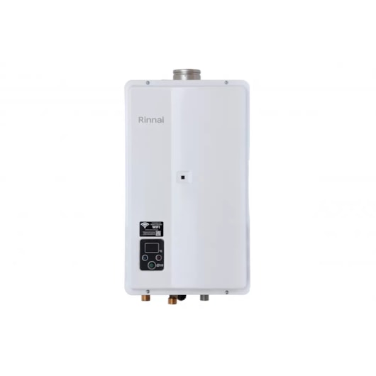 Aquecedor A Gás Digital 32,5l Gn E33 Feh Branco Rinnai - Imagem principal - 5e6ae063-8c1c-4b17-b2b4-16253b556235