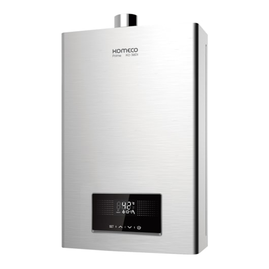 Aquecedor A Gás KO 38DI Prime Inox Com Wifi Integrado Komeco - Imagem principal - 07528fcc-9991-4cce-8659-ea3f2f07ab4b