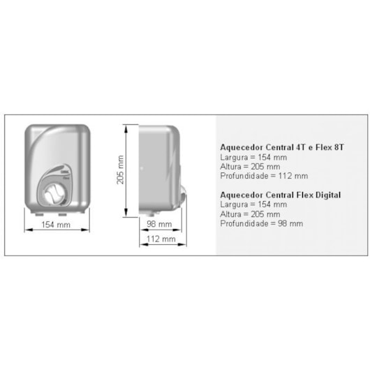 Aquecedor Central Flex 8t Aq-254/2 220v Cardal - Imagem principal - 7232bfce-c34f-4595-a839-ea9a2b1abe2c