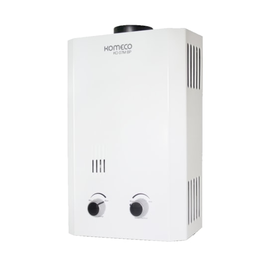 Aquecedor De Água A Gás Automático Gn En Baixa Pressão Ko 07m Branco Komeco 7L - Imagem principal - 396a97b6-bc49-4c65-ae9e-f13db78c4ecb