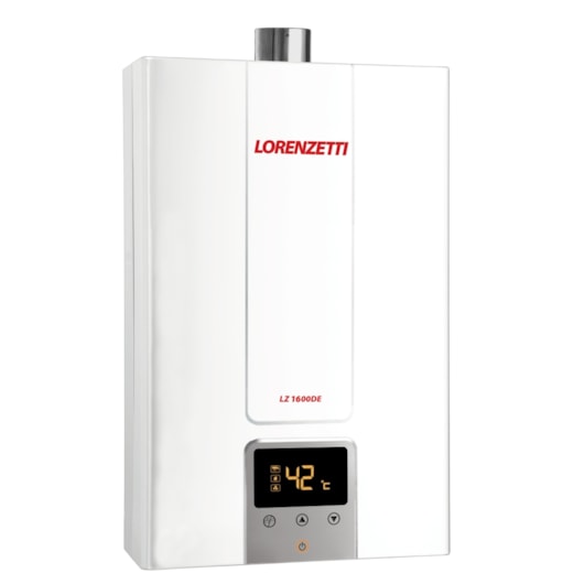 Aquecedor De Água A Gás Digital 15l GLP EF LZ1600DE Branco Lorenzetti - Imagem principal - c931d538-b8d6-488d-92c8-ce148b41f39a