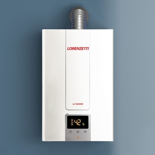 Aquecedor De Água A Gás Digital 15l GLP EF LZ1600DE Branco Lorenzetti - Imagem principal - c35e2402-e197-4e45-92ee-3923f975cb31