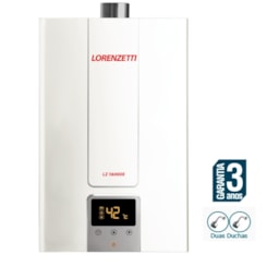 Aquecedor De Água A Gás Digital 15l GN EF LZ1600DE Branco Lorenzetti