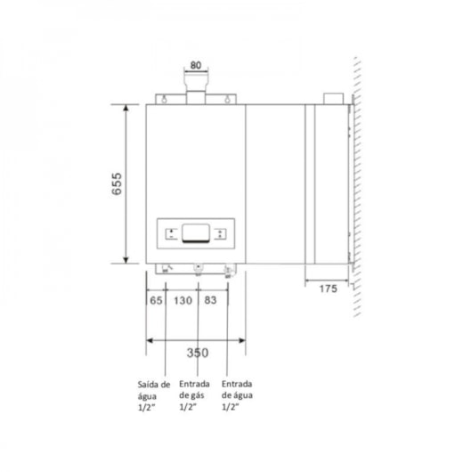 Aquecedor De Água A Gás Digital 20l Glp Ef Ko 20di Inox Komeco - Imagem principal - 06f20e9f-d3a5-46e3-be80-b4bd0a5ff697