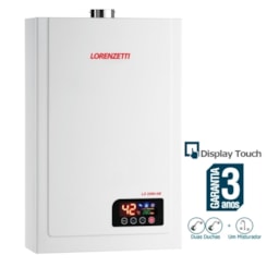 Aquecedor De Água A Gás Digital 23l Gn Lz 2300 De Branco Lorenzetti