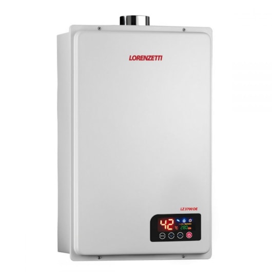 Aquecedor De Água A Gás Digital 37l Glp Lz 3700 De Branco Lorenzetti - Imagem principal - d7f41954-1799-4590-a2fb-1c561fbedf76