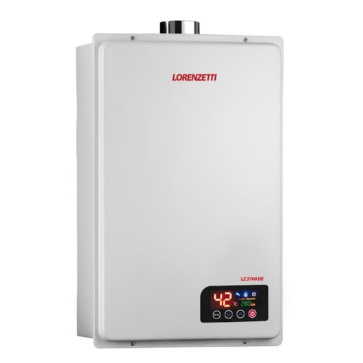 Aquecedor De Água A Gás Digital 37l Glp Lz 3700 De Branco Lorenzetti - Imagem principal - f757784d-9083-4318-b3fd-e0c742e2c713