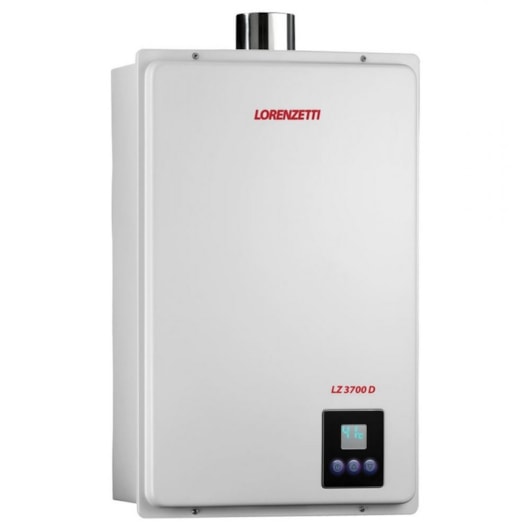 Aquecedor De Água A Gás Digital 37l Gn Lz 3700 De Branco Lorenzetti - Imagem principal - 8a2dfb81-6ca9-43e6-ad64-95ab3d4c828d