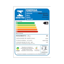 Aquecedor De Água À Gás Digital Gn Branco Rinnai 27l E271feh