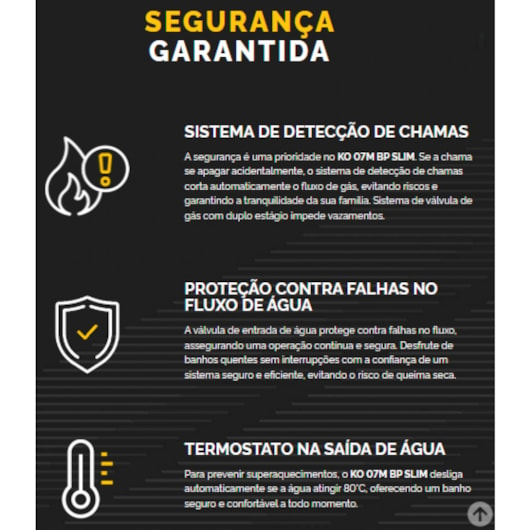 Aquecedor De Água A Gás KO 07 Slim G2 Komeco - Imagem principal - ee62a63f-21f7-4c4b-997e-9e861223a172