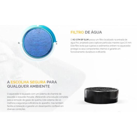 Aquecedor De Água A Gás KO 07 Slim G2 Komeco - Imagem principal - b8a6e296-0a3e-4ec7-b0a4-f9075f15a8e3