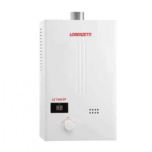 Aquecedor De Água A Gás Mecânico 15l Gn Ef Lz 1500 Branco Lorenzetti - Imagem principal - 607c00eb-cb06-463a-953e-9e9a906f09b4