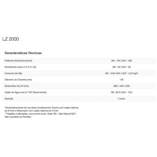 Aquecedor De Água A Gás Mecânico 19l Glp En Lz 2000 Branco Lorenzetti - Imagem principal - 0eb75037-5c26-4fb6-9f36-d9fe9960e465