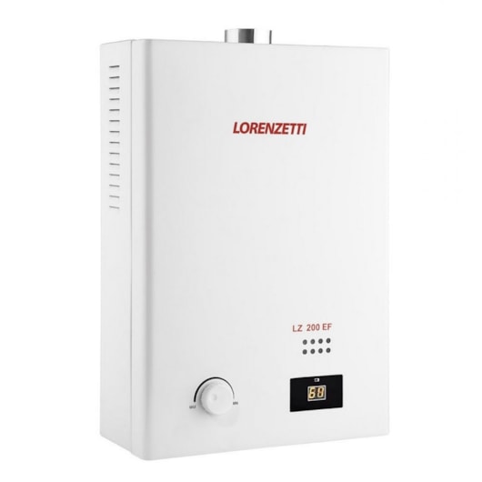 Aquecedor De Água A Gás Mecânico 20l Glp Ef Lz 200 Branco Lorenzetti - Imagem principal - 9219b88c-e195-4d75-8405-51c4dfb3e3e5