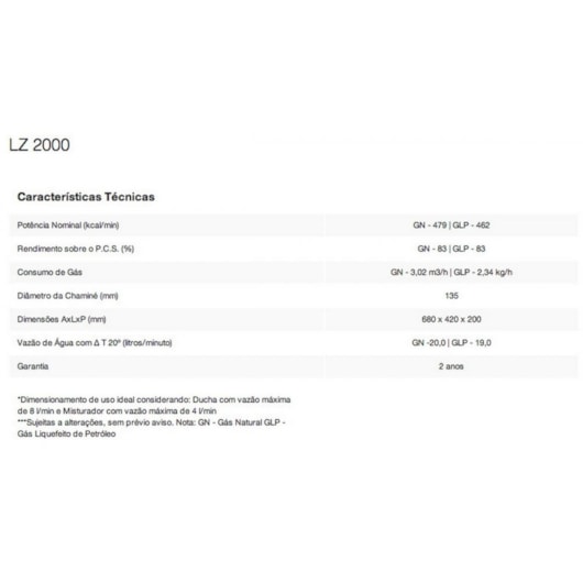 Aquecedor De Água A Gás Mecânico 20l Gn En Lz 2000 Branco Lorenzetti - Imagem principal - edab6c6a-242c-4f5a-ac8b-8383de2740f1