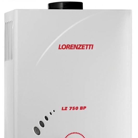 Aquecedor De Água A Gás Mecânico 7,5lts/min Gn EN Lz 750BP Branco Lorenzetti - Imagem principal - 66809582-5332-4927-a639-997bd7e19e25