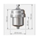 Aquecedor Individual 5 Temperaturas 127v Baixa Pressão Aq-14/1 Inox Cardal - bada1113-b5af-434d-9060-bb0b0a758bdd