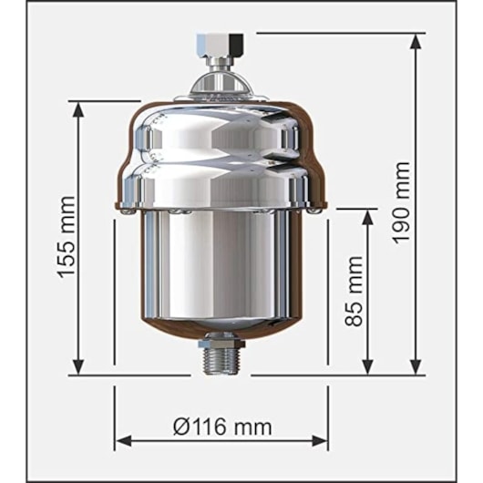 Aquecedor Individual 5 Temperaturas 220v Alta Pressão Aq-14/2 Inox Cardal - Imagem principal - eea28d82-2c83-4eb4-8498-0ed67e1a9284