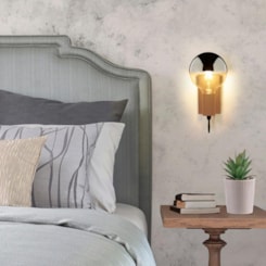 Arandela Bilboque 1XE-27 Cobre Taschibra