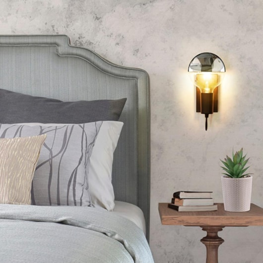 Arandela Bilboque 1XE-27 Preto Fosco Taschibra - Imagem principal - 28c699ce-af8e-4534-8ce5-f324abb9dc72