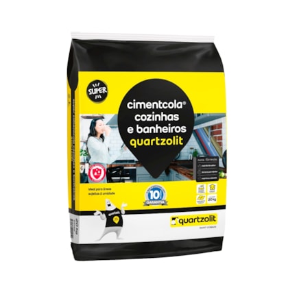 Argamassa Cimentcola Super Ac1 Cozinhas E Banheiros 20kg Quartzolit