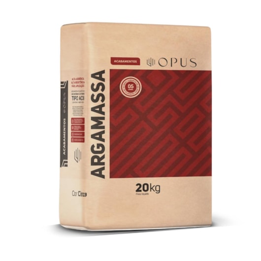 Argamassa Externa AC2 Embalagem De Papel Opus 20kg - Imagem principal - c48c5006-e139-4c60-a545-97d95b533c94