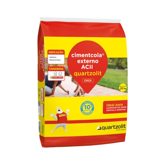 Argamassa Externa Cinza Ac2 Quartzolit Embalagem de Plástico 20kg - Imagem principal - a0478ca0-a6c4-4488-9a00-c957ff96884e