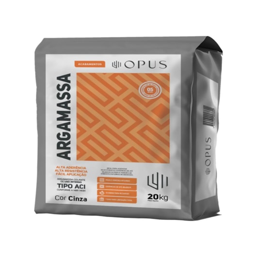 Argamassa Interna AC1 Embalagem Plástica Opus 20kg - Imagem principal - 94faeddb-dbc6-41fc-8761-b313199a4a6c