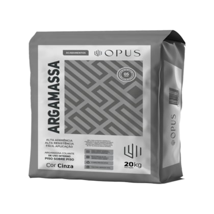 Argamassa Interna Piso Sobre Piso Embalagem Plástica Opus 20kg