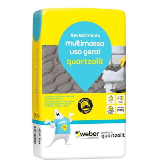 Argamassa Multimassa 20kg Quartzolit - Imagem principal - 773bddf2-96c8-4d34-9e9d-9d5329acf107