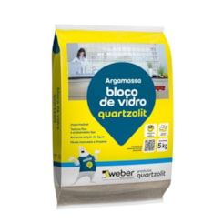 Argamassa Para Bloco De Vidro 5kg Quartzolit