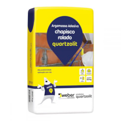 Argamassa Para Chapisco Rolado 20kg Quartzolit