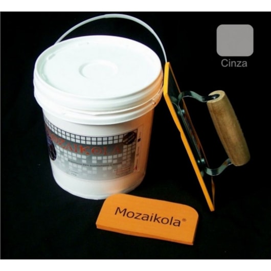 Argamassa Para Pastilhas De Inox 5kg Cinza Mozaik - Imagem principal - 5ab439fb-9c7b-4eb2-831c-fdfef9293c7c