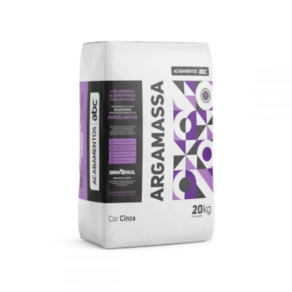 Argamassa Para Porcelanato Interno 20kg Abc