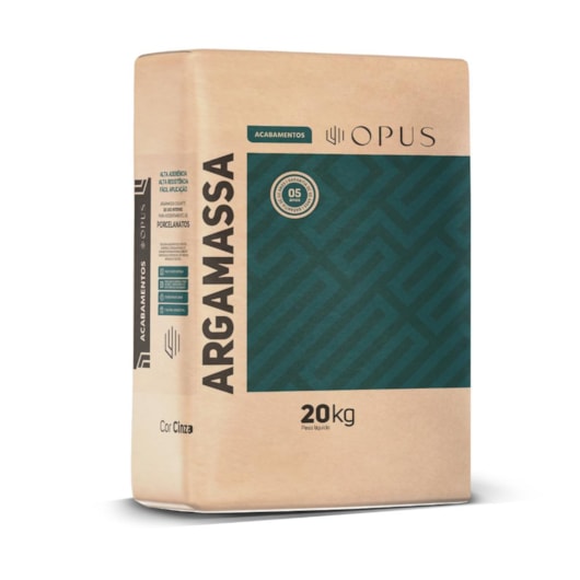 Argamassa Para Porcelanato Interno Embalagem De Papel Opus 20kg - Imagem principal - 8efac7d2-add6-4610-af80-5bb30d92f160