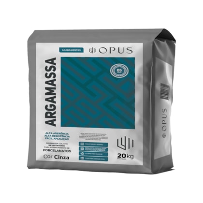 Argamassa Para Porcelanato Interno Opus Embalagem Plástica 20kg