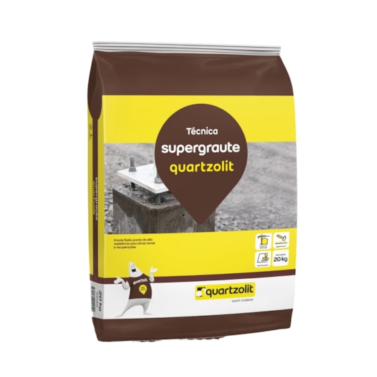 Argamassa Supergraute Alta Resistência 25kg Quartzolit - Imagem principal - 54bfb951-e1db-4d98-8d51-25b6abe6463f