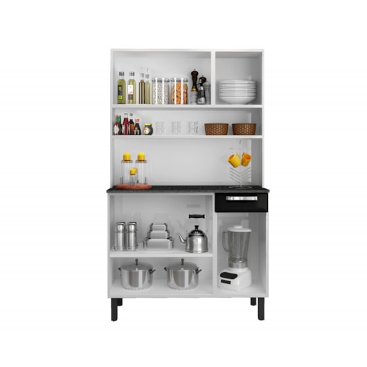 Armário De Cozinha Rose Branco e Preto Itatiaia - Imagem principal - 566d6b7b-7918-42ad-ae93-0fc4eb7ed2b9