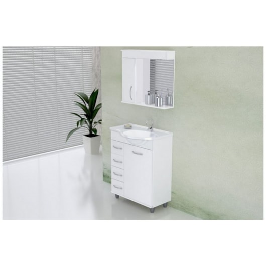 ARMÁRIO VIENA 4 gavetas e 1 porta COM PÉ  59,5cm Rorato - Imagem principal - b4e04cc5-4f9e-43d9-9ae7-2f1bc6e8205e