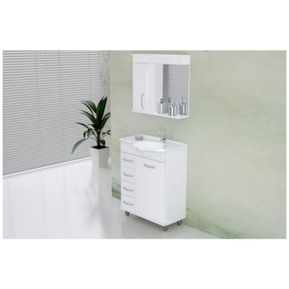 ARMÁRIO VIENA 4 gavetas e 1 porta COM PÉ  59,5cm Rorato