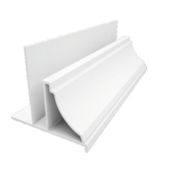 Arremate Para Forro De Pvc Classic 6 Metros Branco Fortlev