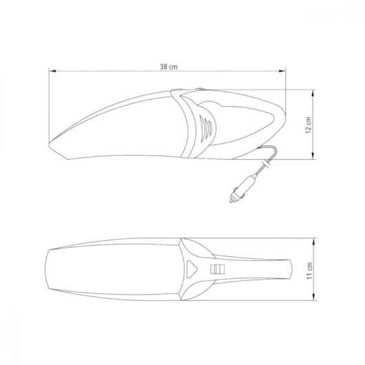 Aspirador de Pó Portátil Para Carros 70W 12V Tramontina - Imagem principal - aa8e6525-64d9-435f-be05-1e5e7b426687