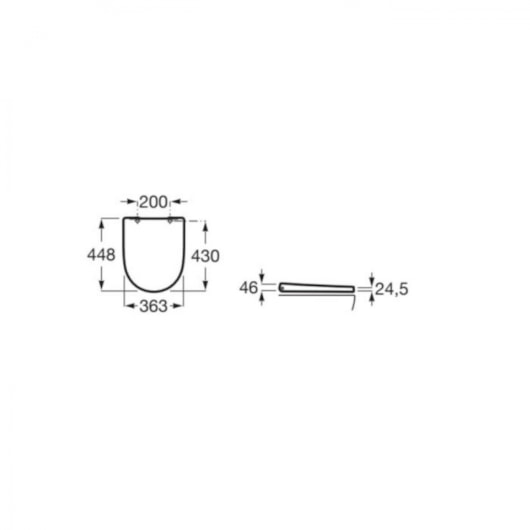 Assento Com Queda Amortecida Ona Branco Roca - Imagem principal - 7ca1d166-f64d-4773-9c82-b46da2bb13c5