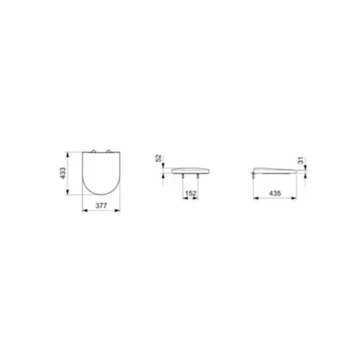 Assento Original Termofixo Soft Close Smart Branco Celite - Imagem principal - e2a802c2-7812-4eed-be94-ba7d28aed945