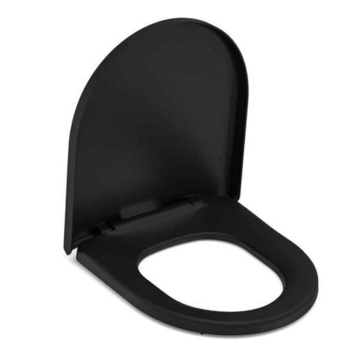 Assento Original Termofixo Soft Close Smart/Slim Matte Black Celite - Imagem principal - 26b8b2f5-724d-4d13-8ea6-eaea933f940e
