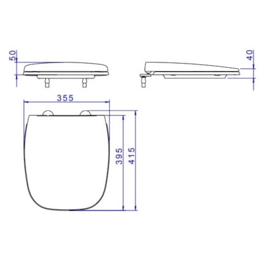 Assento Plástico Slow Close Flex Branco Deca - Imagem principal - 0e61aeef-d72e-4812-9690-d2f07ff5c218