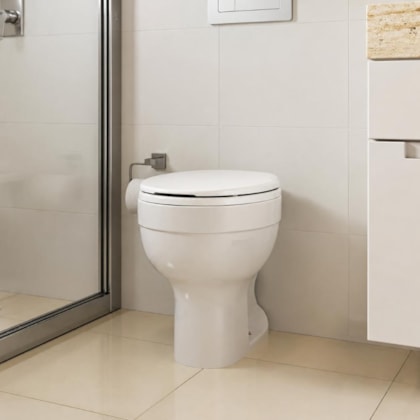 Assento Sanitário Acesso Com Abertura Frontal Branco Celite