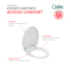 Assento Sanitário Acesso Conforto Soft Close Branco Celite - 00e25d8d-806e-4644-b4c5-27f9a7660c34
